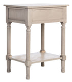 Peyton 1 Drawer Accent Table  Greige Wood ACC5704D