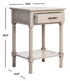 Peyton 1 Drawer Accent Table  Greige Wood ACC5704D