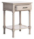 Peyton 1 Drawer Accent Table  Greige Wood ACC5704D