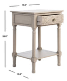 Safavieh Josie 1 Drawer Accent Table Greige ACC5706B