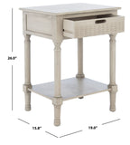 Safavieh Landers 1 Drawer Accent Table Greige ACC5708D