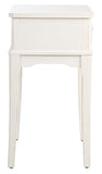 Opal 1Drw Accent Table Distressed White Wood ACC5719A