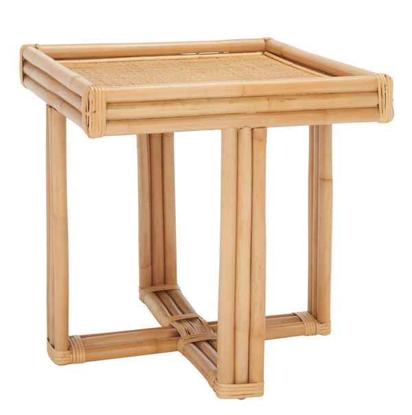 Safavieh Juri Square Accent Table Natural Jawit And Webbing ACC6501A