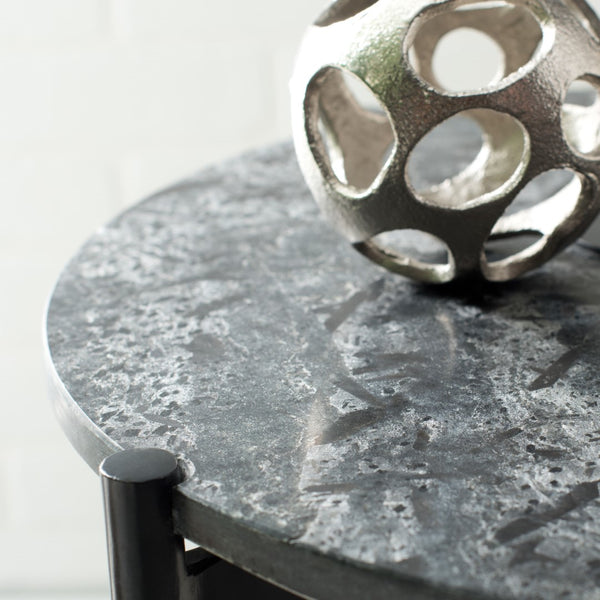 Safavieh Pratt Round Side Table Black Metal ACC9001A