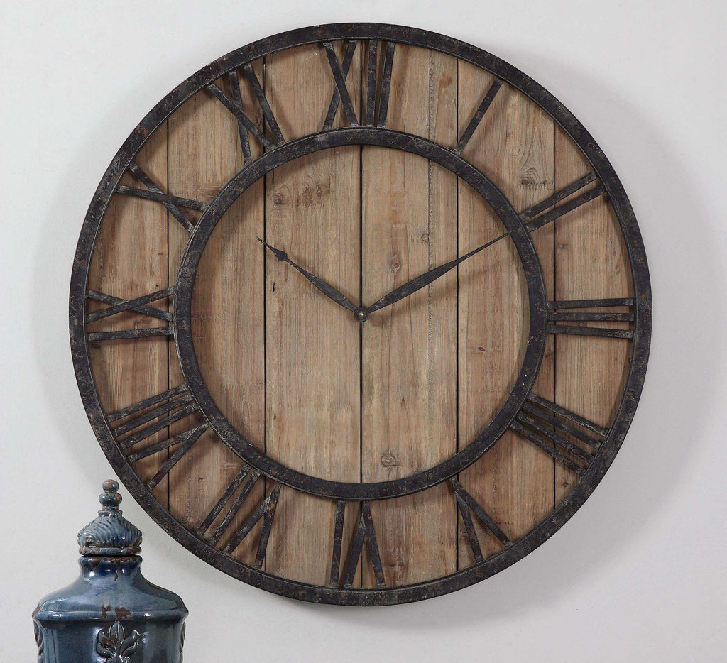 Uttermost Powell Wooden Wall Clock
