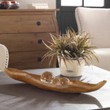 Uttermost Teak Leaf Bowl