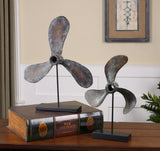 Uttermost Propellers Rust Sculptures - Set of 2