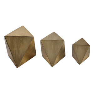 Uttermost Rhombus Champagne Accents - Set of 3