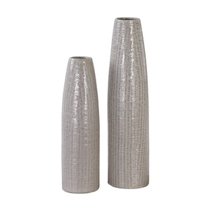 Uttermost Sara Textured Ceramic Vases Set of 2