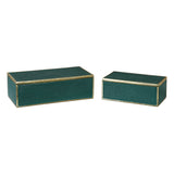 Uttermost Karis Emerald Green Boxes Set of 2