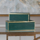 Uttermost Karis Emerald Green Boxes Set of 2