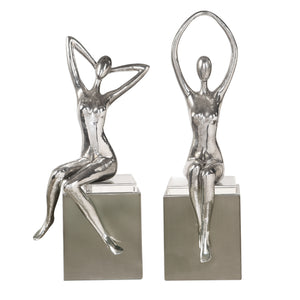 Uttermost Jaylene Silver Sculptures - Set of 2