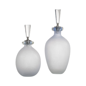 Uttermost Leah Bubble Glass Containers Set of 2