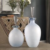 Uttermost Leah Bubble Glass Containers Set of 2