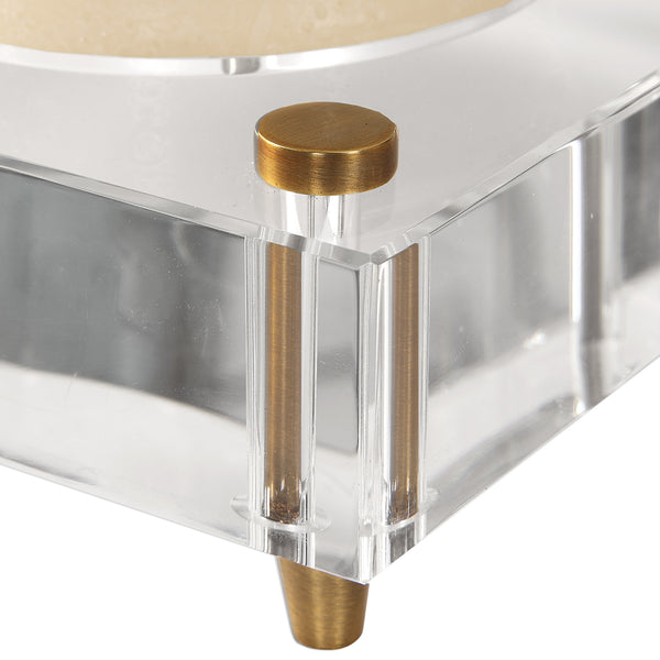 Uttermost Claire Crystal Block Candleholders - Set of 2