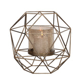 Myah Geometric Gold Candleholder