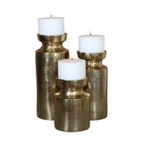 Uttermost Amina Antique Brass Candleholders Set of 3