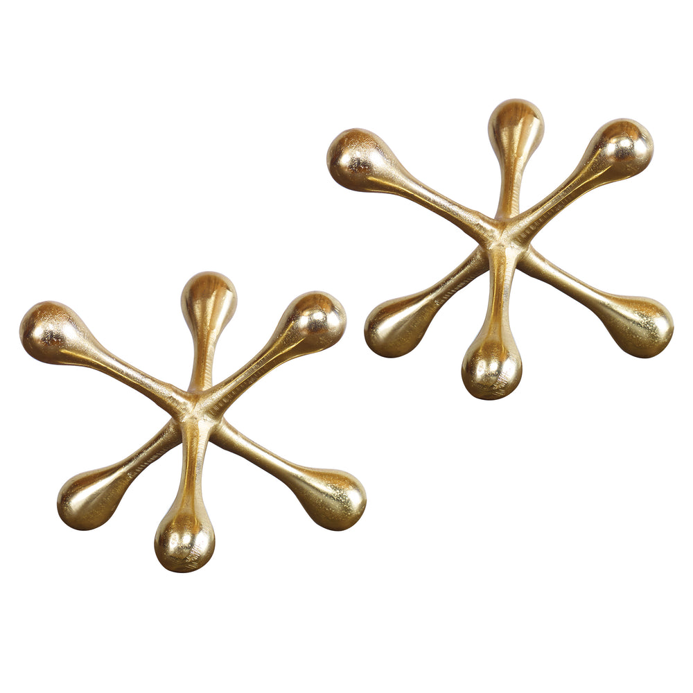 Uttermost Harlan Brass Objects Set of 2