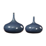 Zayan Blue Vases - Set of 2