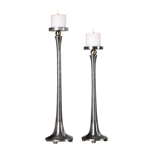 Uttermost Aliso Cast Iron Candleholders Set of 2