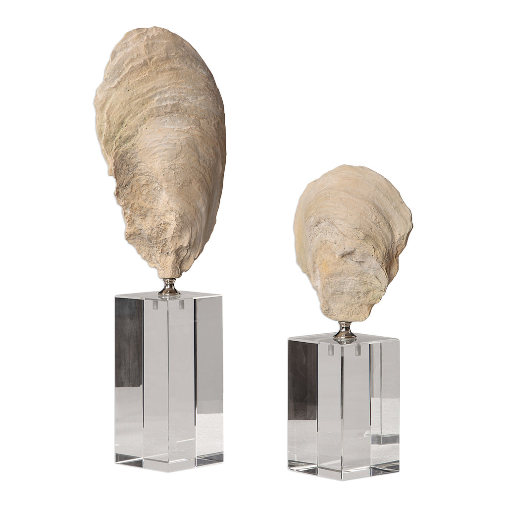 Uttermost Oyster Shell Sculptures - Set of 2