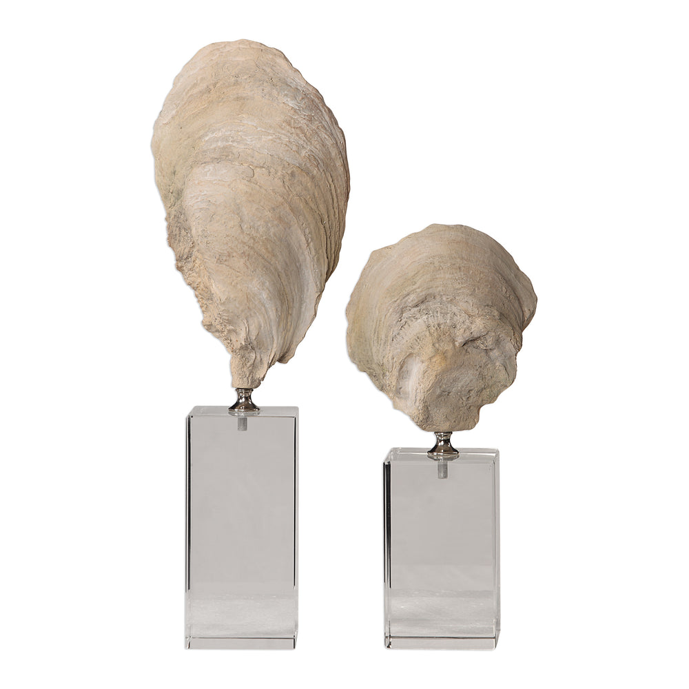 Uttermost Oyster Shell Sculptures - Set of 2