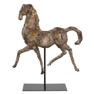 Uttermost Caballo Dorado Horse Sculpture