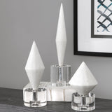 Uttermost Alize White Stone Sculptures Set of 3