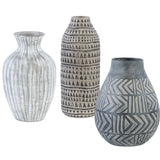 Natchez Geometric Vases - Set of 3