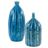 Bixby Blue Vases - Set of 2