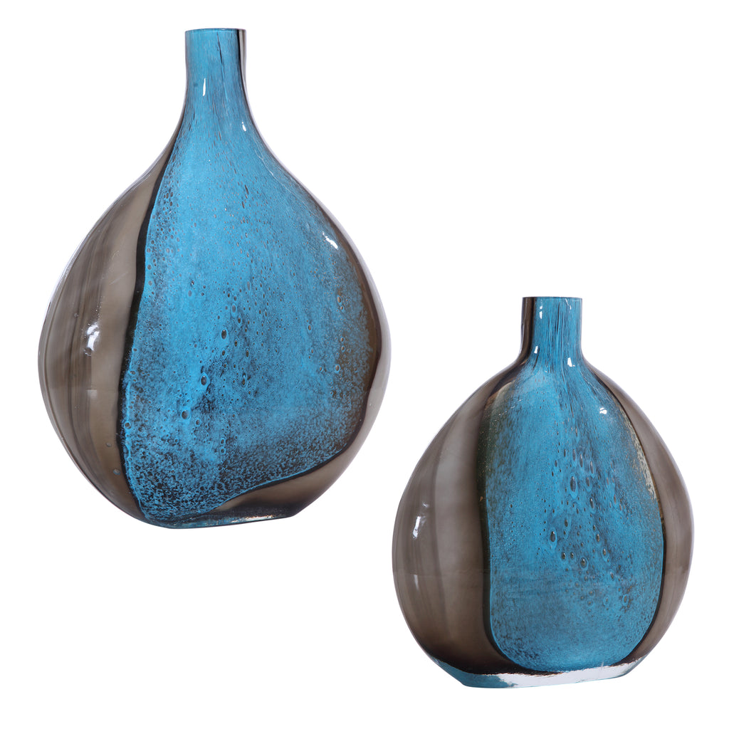 Uttermost Adrie Art Glass Vases - Set of 2