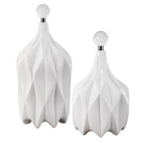 Uttermost Klara White Bottles - Set of 2