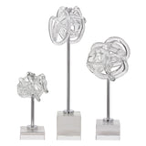 Uttermost Neuron Glass Table Top Sculptures - Set of 3