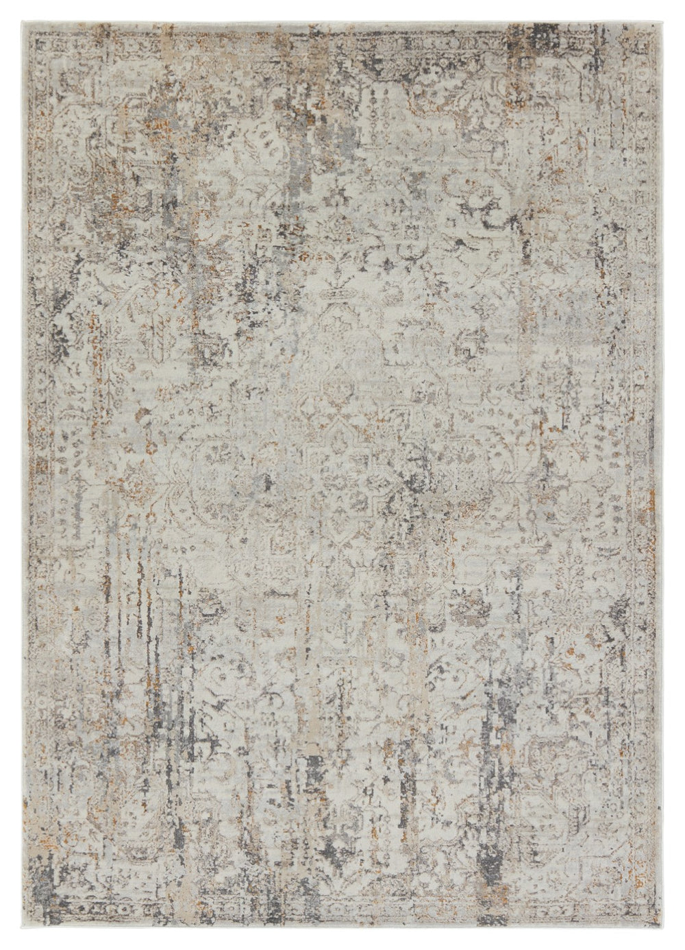 Jaipur Living Acadia Belvoir ACD07 Power Loomed 100% Polypropylene Abstract Area Rug Light Gray 100% Polypropylene RUG155526