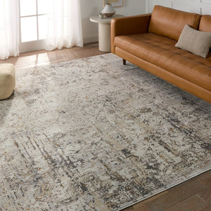 Jaipur Living Acadia Belvoir ACD07 Power Loomed 100% Polypropylene Abstract Area Rug Light Gray 100% Polypropylene RUG155526