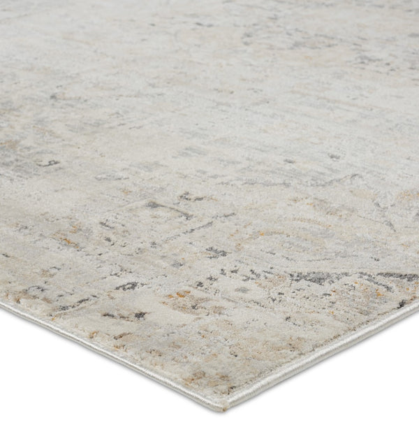 Jaipur Living Acadia Lazuli ACD10 Power Loomed 100% Polypropylene Medallion Area Rug Gray 100% Polypropylene RUG155529