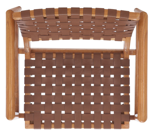 Safavieh Bellona Leather Woven Accent Chair ACH1004A