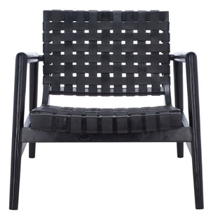 Safavieh Bellona Leather Woven Accent Chair ACH1004C