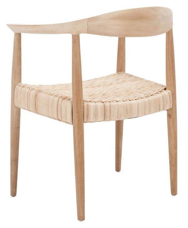  Renga Rope Rattan Accent Chair Unfinished Natural Teak / Natural Rattan Rope Color (As Image) Wood ACH1006A