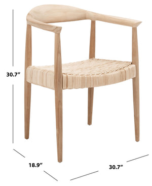  Renga Rope Rattan Accent Chair Unfinished Natural Teak / Natural Rattan Rope Color (As Image) Wood ACH1006A