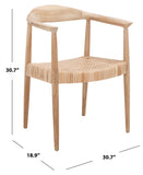 Sijo Rattan Peel Accent Chair Unfinished Natural Teak / Natural Rattan Peel Wood ACH1007A