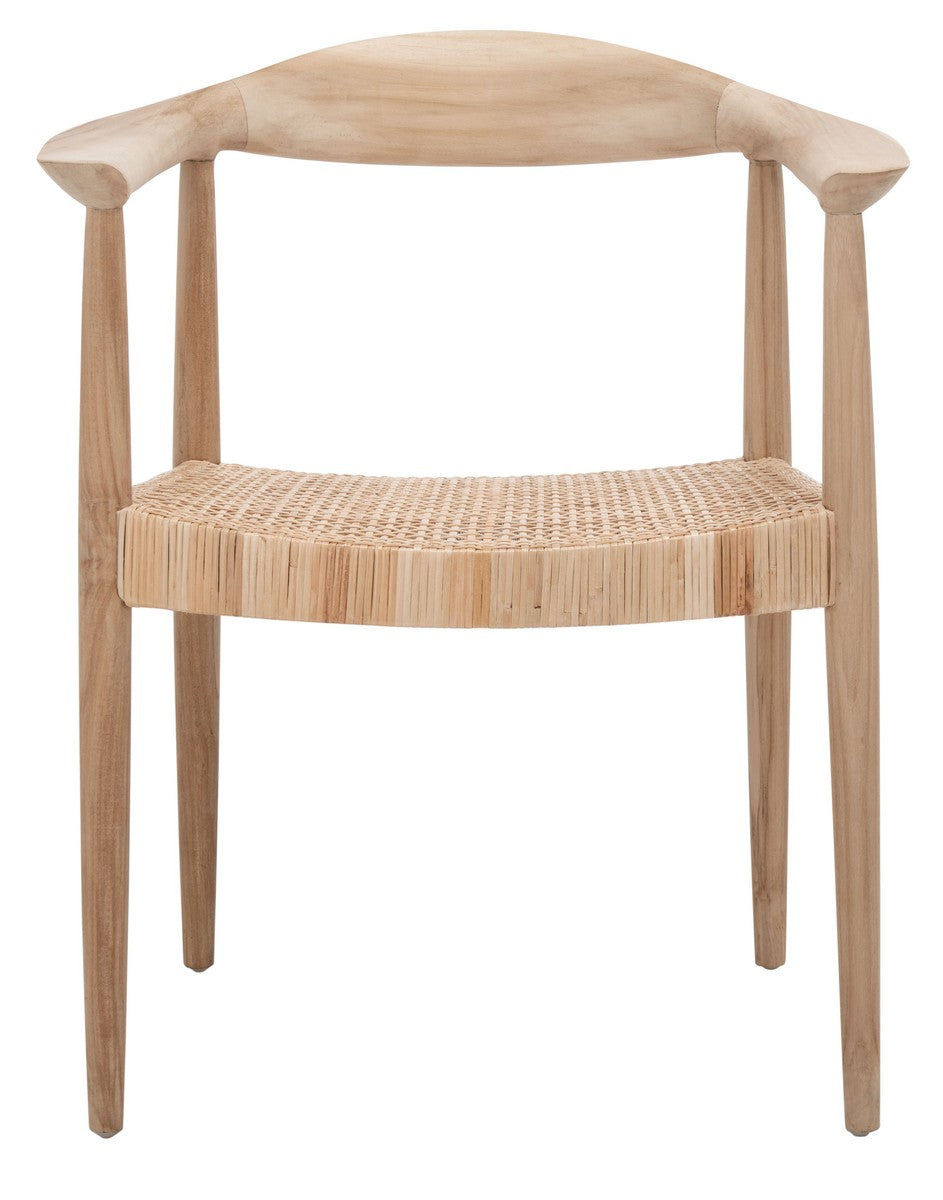 Sijo Rattan Peel Accent Chair Unfinished Natural Teak / Natural Rattan Peel Wood ACH1007A