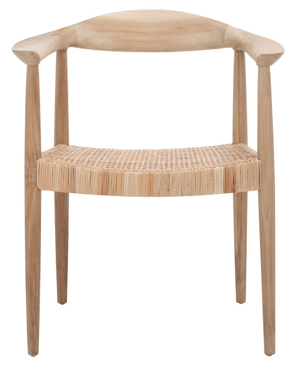 Sijo Rattan Peel Accent Chair Unfinished Natural Teak / Natural Rattan Peel Wood ACH1007A