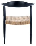 Eyre Rattan Peel Accent Chair Black Sungkai / Natural Rattan Peel Wood ACH1008A