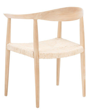 Volta Foc Twist Accent Chair Unfinished Natural Teak / Natural Foc Twist Wood ACH1009B