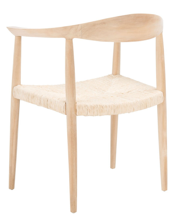 Volta Foc Twist Accent Chair Unfinished Natural Teak / Natural Foc Twist Wood ACH1009B