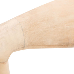 Volta Foc Twist Accent Chair Unfinished Natural Teak / Natural Foc Twist Wood ACH1009B