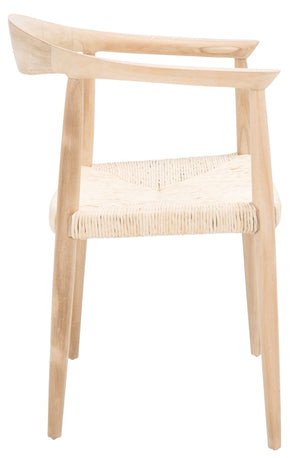 Volta Foc Twist Accent Chair Unfinished Natural Teak / Natural Foc Twist Wood ACH1009B