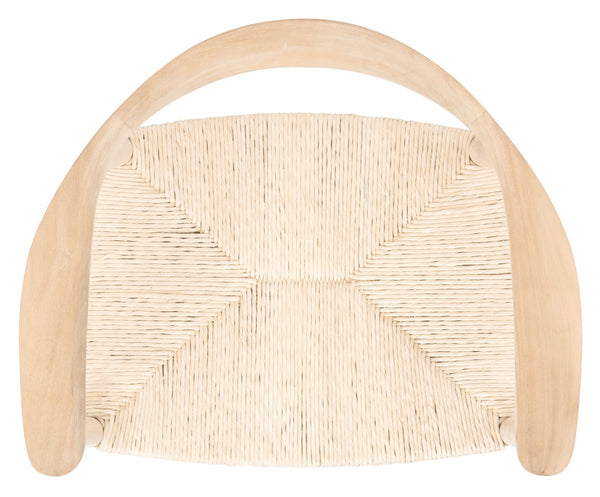 Volta Foc Twist Accent Chair Unfinished Natural Teak / Natural Foc Twist Wood ACH1009B