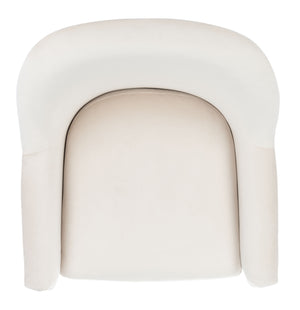 Brienne Mid Century Arm Chair - Chic Velvet Seating with Brass Legs for Stylish Living Room Retreat